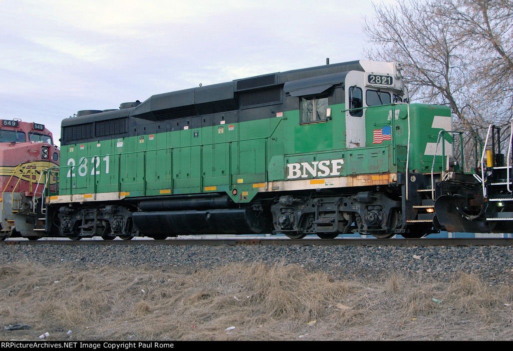 BNSF 2821, Eastbound on the Bayard Local